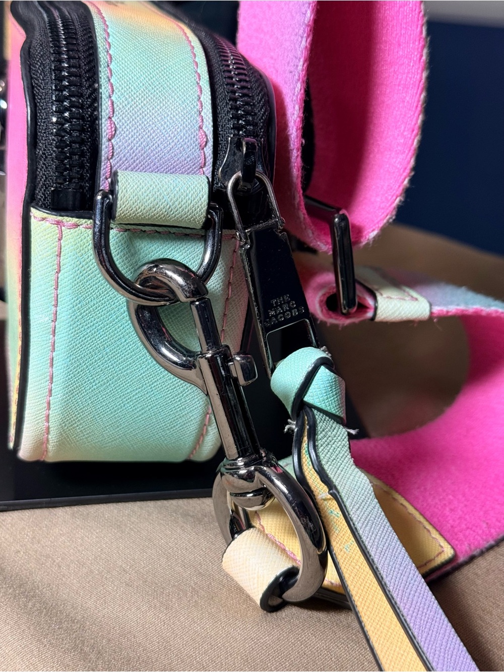 Marc Jacobs Snapshot Crossbody in Pink, Yellow, Mint, Lavender | Rare Colorway - Picture 9 of 11